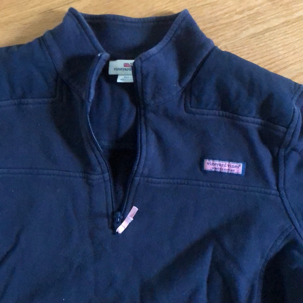 Womens Vineyard vines navy quarter zip